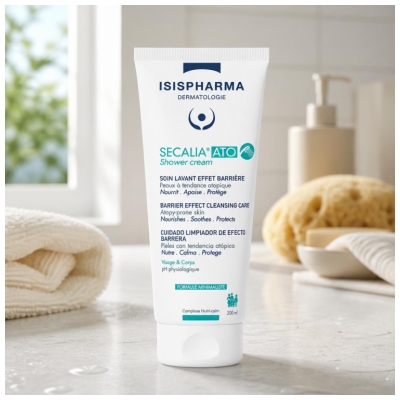 Isispharma Secalia ATO Shower Cream Soin Lavant Effet Barrière Peaux à Tendance Atopique 200 ml