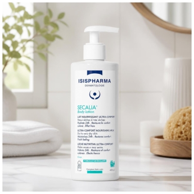 Isispharma Secalia Body lotion Lait Nourrissant Ultra-Confort Peaux Sèches à Très Sèches 400 ml