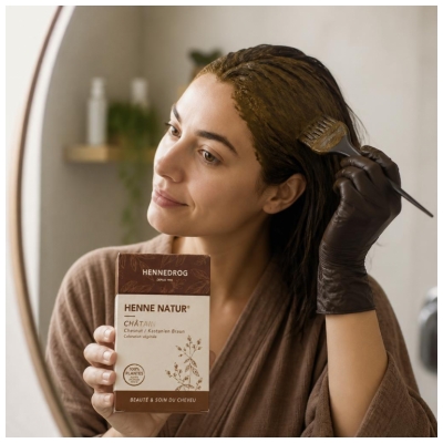 Hennedrog Henné Nature Châtain Coloration Végétale 90 g