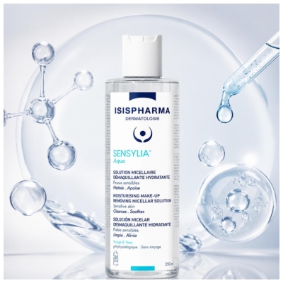 Isispharma Sensylia Aqua Solution Micellaire Démaquillante Hydratante Peaux Sensibles 250 ml