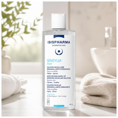 Isispharma Sensylia Aqua Solution Micellaire Démaquillante Hydratante Peaux Sensibles 400 ml