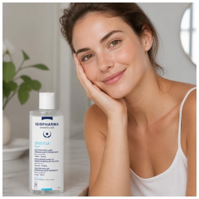 Isispharma Sensylia Aqua Solution Micellaire Démaquillante Hydratante Peaux Sensibles 400 ml