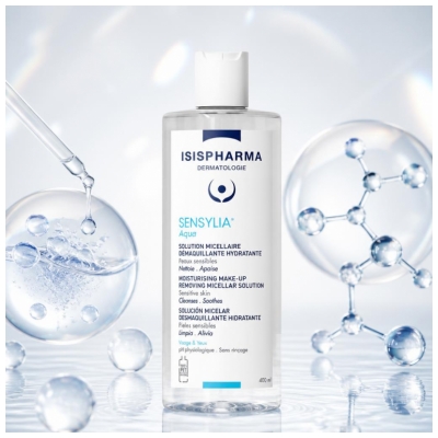 Isispharma Sensylia Aqua Solution Micellaire Démaquillante Hydratante Peaux Sensibles 400 ml