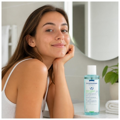 Isispharma Teen Derm Gel Sensitive Nettoyant Purifiant Peaux Sensibles Mixtes à Grasses 100 ml