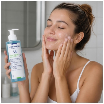Isispharma Teen Derm Gel Sensitive Nettoyant Purifiant Peaux Sensibles Mixtes à Grasses 250 ml