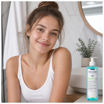 Isispharma Teen Derm Gel Sensitive Nettoyant Purifiant Peaux Sensibles Mixtes à Grasses 250 ml