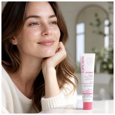 Topicrem Hydra+ Crème Hydratante Éclat Riche