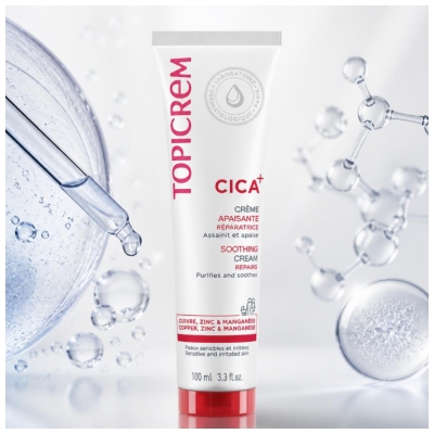 Topicrem CICA - Peaux irritées Crème Apaisante Réparatrice 100 ml