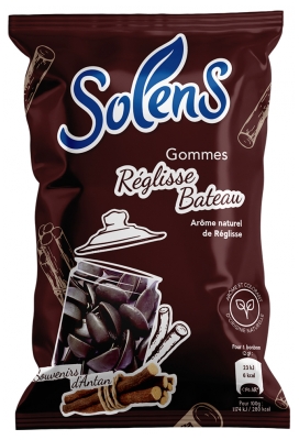 Solens Gommes Réglisse Bateau Arôme Naturel 100 g