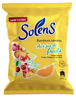 Solens Bonbons Tendres Aux Jus de Fruits 100 g