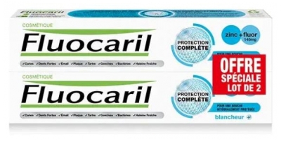 Fluocaril Dentifrice Protection Blancheur Lot de 2 x 75 ml