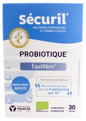Laboratoire Yalacta Sécuril Probiotique Bio 30 Unités