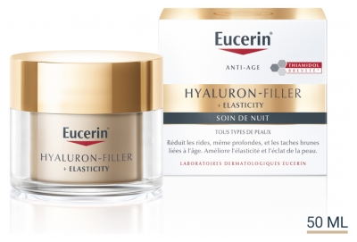 Eucerin Hyaluron-Filler + Elasticity Soin de Nuit Tous Types de Peaux 50 ml