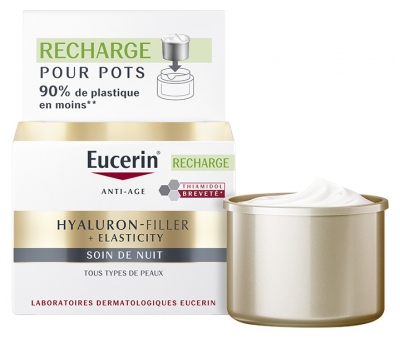 Eucerin Hyaluron-Filler + Elasticity Soin de Nuit Tous Types de Peaux Recharge 50 ml
