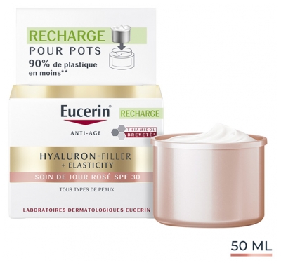 Eucerin Hyaluron-Filler + Elasticity Soin de Jour Rosé SPF30 Anti-Âge Recharge 50 ml