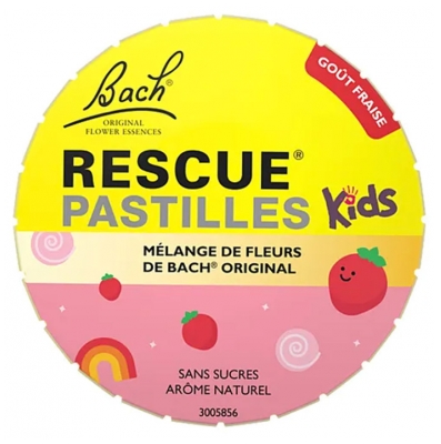 Rescue Bach Kids Pastilles Fraise 50 Grammes