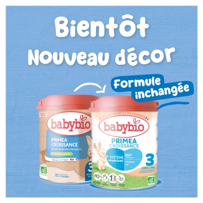 Babybio Primea Croissance 3 de 10 Mois à 3 Ans Bio 800 g