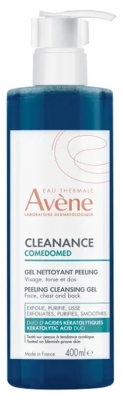 Avène Cleanance Comedomed Gel Nettoyant Peeling Visage Torse Dos 400 ml
