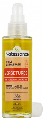 Natessance Huile de Massage pour Vergetures 100 ml 