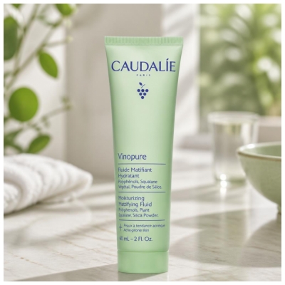 Caudalie Vinopure Fluide Matifiant Hydratant Visage 60 ml