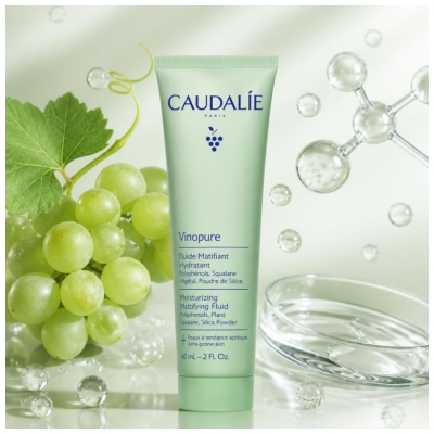 Caudalie Vinopure Fluide Matifiant Hydratant Visage 60 ml