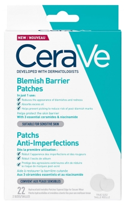 CeraVe Patchs Anti-Imperfections Peaux Sensibles 22 Patchs