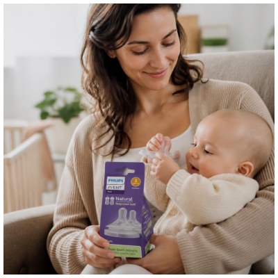 Avent Natural Response 2 Tétines Silicone Débit 3 Moyen