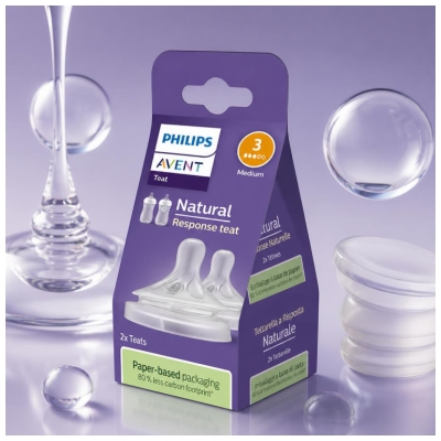 Avent Natural Response 2 Tétines Silicone Débit 3 Moyen