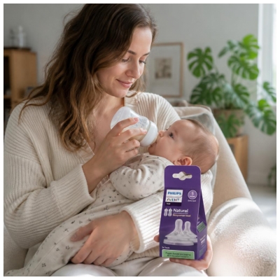 Avent Natural Response 2 Tétines Silicone Débit 5 Très Rapide