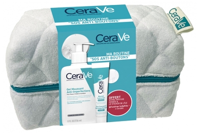 CeraVe Gel Moussant Anti-Imperfections 236 ML + Soin Concentré Anti Imperfections 40 ML