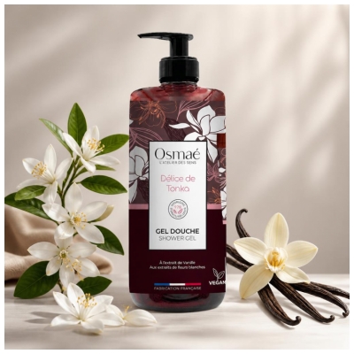 Osmaé Gel Douche Délice de Tonka de 1 Litre