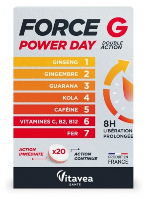 Vitavea Force G Power Day 20 Unités