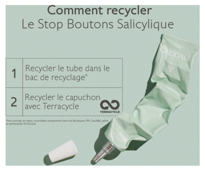 Caudalie Vinopure Stop Boutons Salicylique Peaux à Tendance Acnéique 15 ml