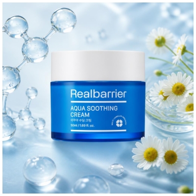Real Barrier Aqua Soothing Crème Hydratante Visage 50 ml