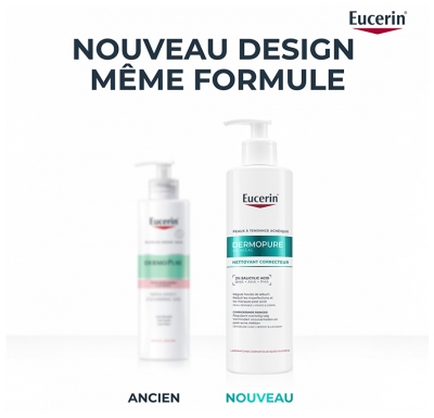 Eucerin DermoPure Clinical Gel Nettoyant Triple Action Visage & Corps 400 ml