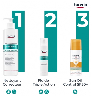 Eucerin DermoPure Clinical Gel Nettoyant Triple Action Visage & Corps 400 ml