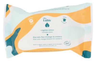 My Lubie Lingettes Intimes Apaisantes - 14 Unités
