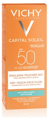Vichy Capital Soleil Émulsion Visage Toucher Sec SPF50 50 ml