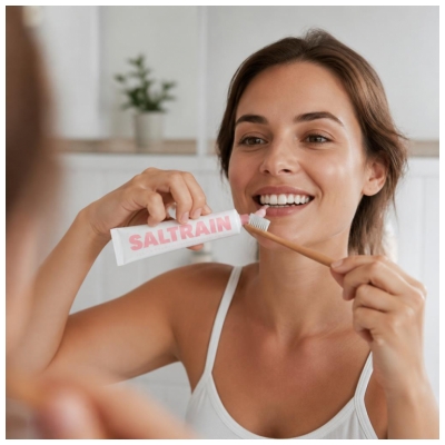 Saltrain Dentifrice Rose Citron Sans Fluor 30 g