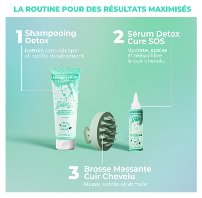 Energie Fruit Shampooing Clean Detox Racines Grasses & Pointes Sèches 250 ml