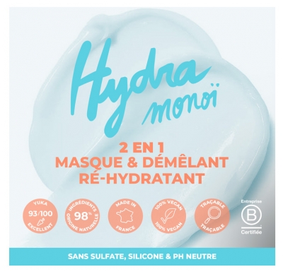 Énergie Fruit Masque 2 en 1 Sans Silicone - Cheveux Abîmes - Monoï et Huile de Macadamia Bio