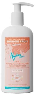 Énergie Fruit Masque 2 en 1 Sans Silicone - Cheveux Abîmes - Monoï et Huile de Macadamia Bio