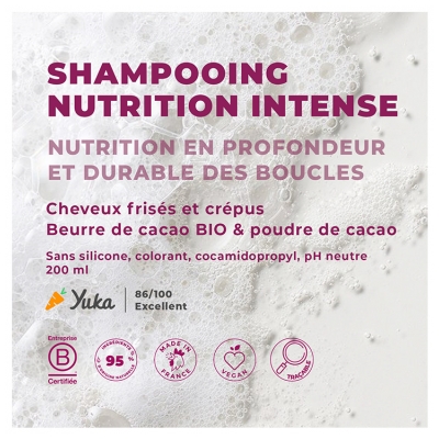 Energie Fruit Shampoing Nutri Intense au Beurre de Cacao Bio & Poudre de Cacao Sans Sulfate 250 ml