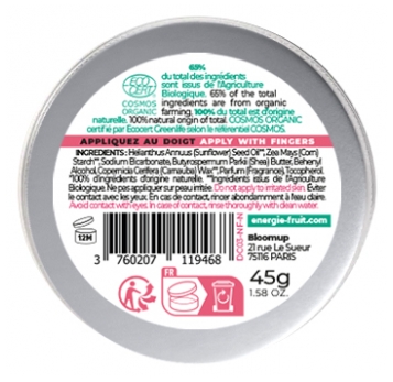 Energie Fruit Déocrème 48H Framboise Fraîche Bio 45 g