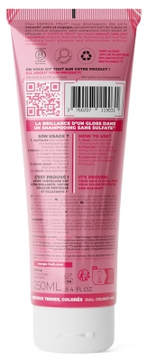 Énergie Fruit Shampoing Protection Couleur Vinaigre de Framboise Bio Cheveux Colorés et Méchés 250 ml
