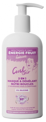 Énergie Fruit Masque 2 en 1 Sans Silicone - Cheveux Boucles - Coco et Beurre de Karité Bio