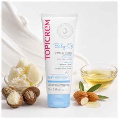 Topicrem Baby Crème de Change Apaise Répare et Protège 75 ml
