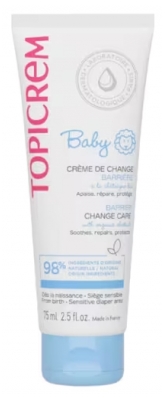 Topicrem Baby Crème de Change Apaise Répare et Protège 75 ml
