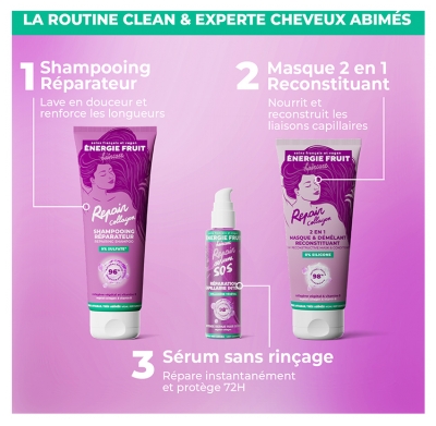 Energie Fruit Shampooing Réparateur Cheveux Très Abîmés 250 ml