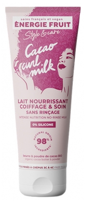 Énergie Fruit Lait Coiffant Sans Rinçage Cheveux Frisés à Crépus 200 ml
